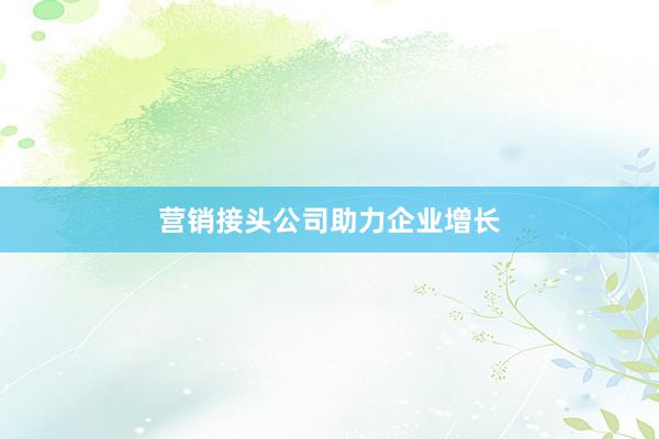 营销接头公司助力企业增长